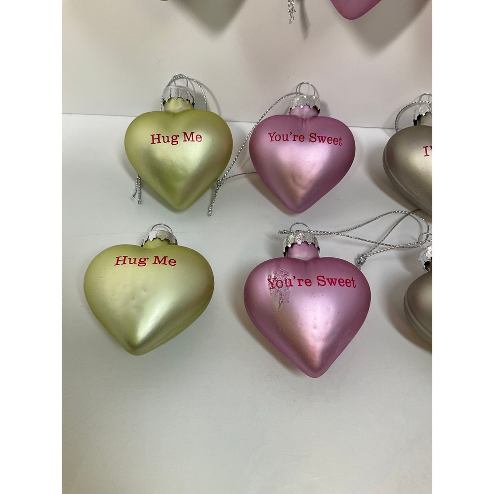 Heart Ornaments, Blown glass by Lillian Vernon - Picture 6 of 12